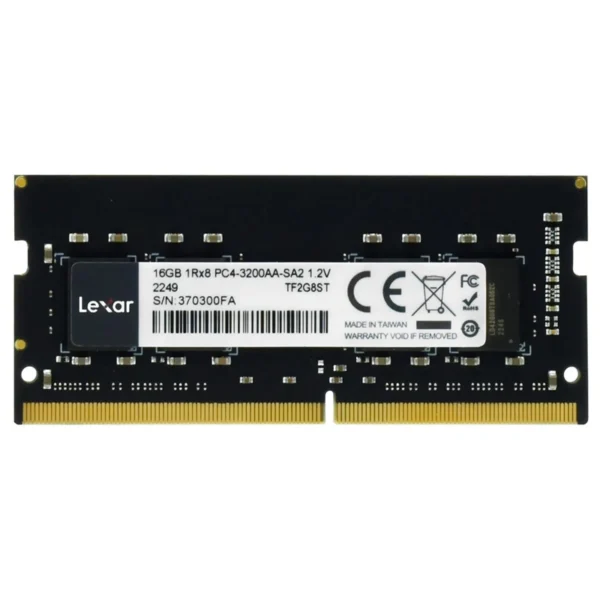 Memória RAM para Notebook Lexar DDR4 16GB 3200MHz - LD4AS016G-B3200GSST | Preto