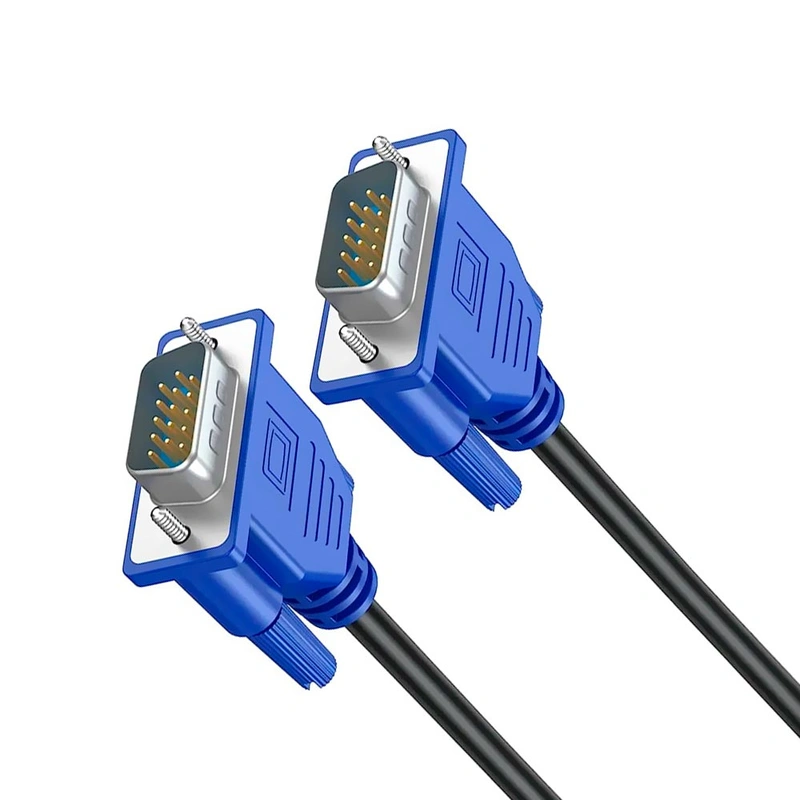 Cabo VGA para VGA - 1.5M Microfins Preto / Azul - Imagem 2