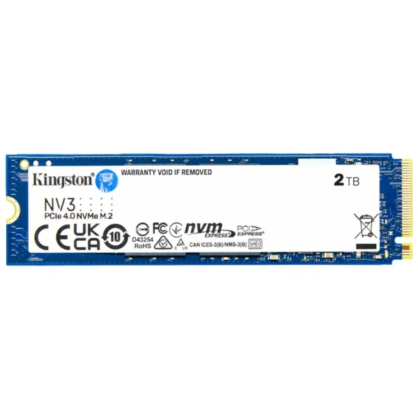 SSD Kingston M.2 2TB NV3 NVMe - SNV3S2000G PCIe Gen 4.0 x4 | SNV3S/2000G