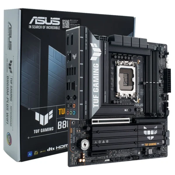 Placa Mãe ASUS TUF Gaming B860M-PLUS Wi-Fi Socket LGA 1851 DDR5 Intel B860