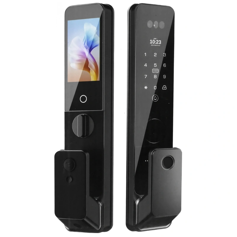 Fechadura Digital Satellite SL-86M Smart Door Lock Face - Preto | DC 7.4V (batería)