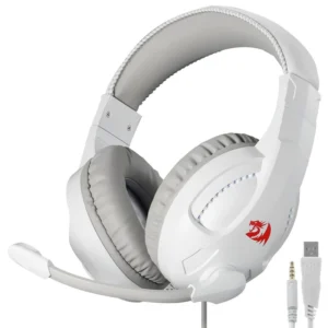 Fone Gamer Redragon H211W-RGB Cronus RGB Com Fio - Branco