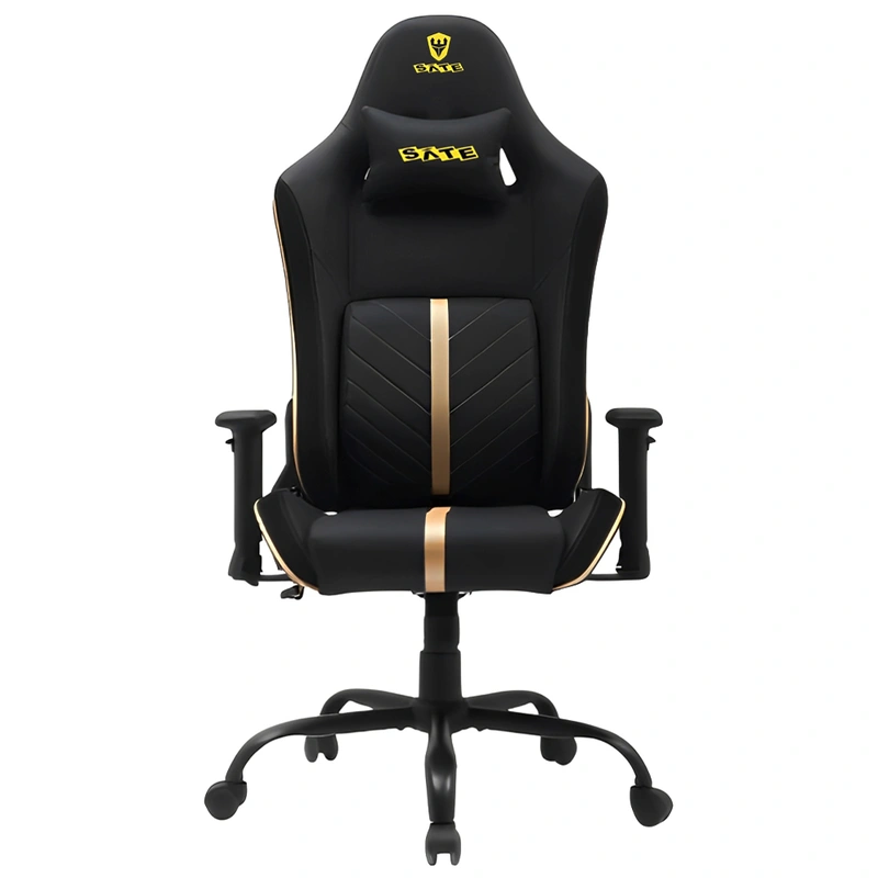 Cadeira Gamer Satellite A-GC8603 - Preto Dourado - Imagem 2
