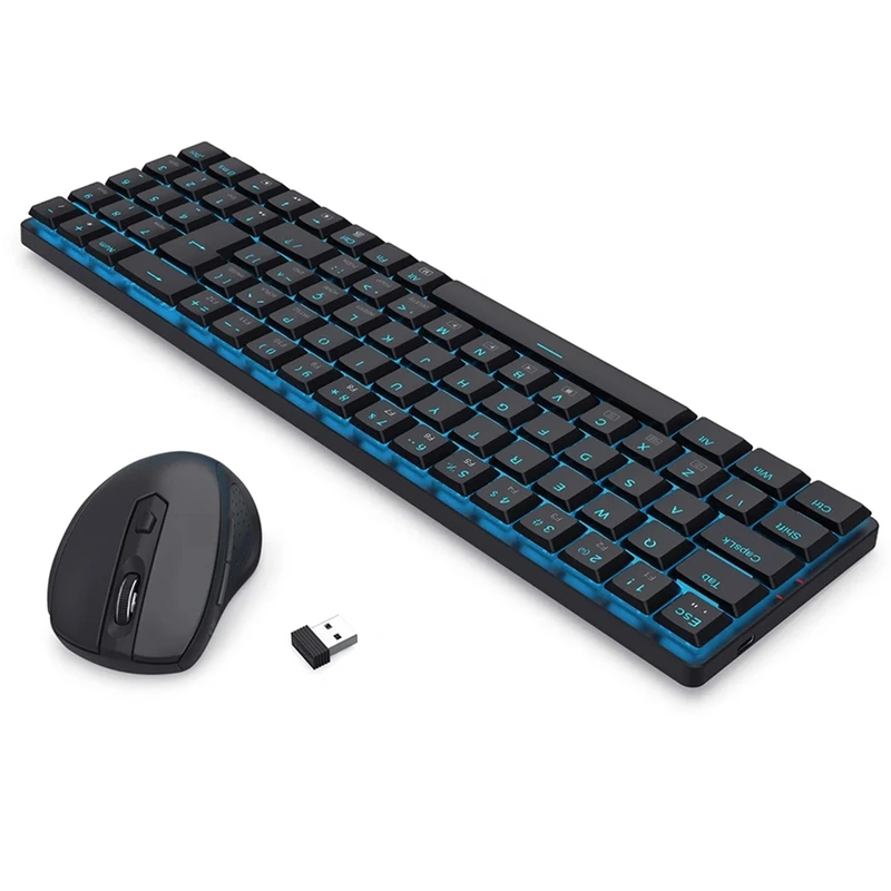 Teclado + Mouse Redragon BS-8773 Wireless Português - Preto USB Receiver - Imagem 3