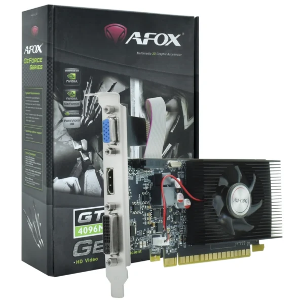 Placa de Vídeo AFOX 4GB GeForce GT730 DDR3 - AF730-4096D3L5 700MHz 128 bits | 2560 x 1600