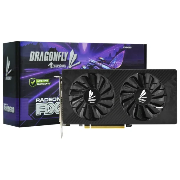 Placa de Vídeo Keepdata Dragonfly 16GB Radeon RX580 GDDR5 - KDRX580-16GD5B256B