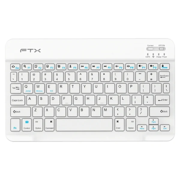 Teclado FTX B09 Bluetooth Português - Branco (106210) Família Windows
