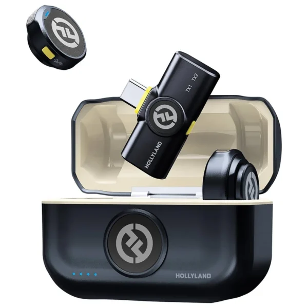 Microfone Hollyland Lark M2 Lavalier Wireless Type-C - Shine Charcoal USB-C