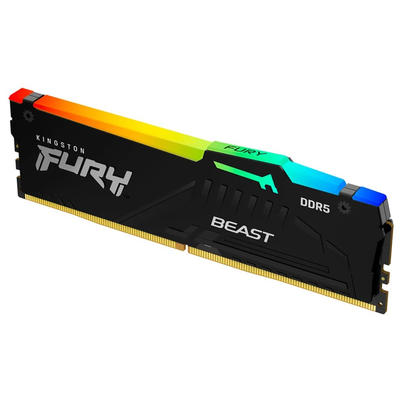 Memória RAM Kingston Fury Beast DDR5 16GB 6800MHZ RGB - Preto (KF568C34BBA-16) - Imagem 2