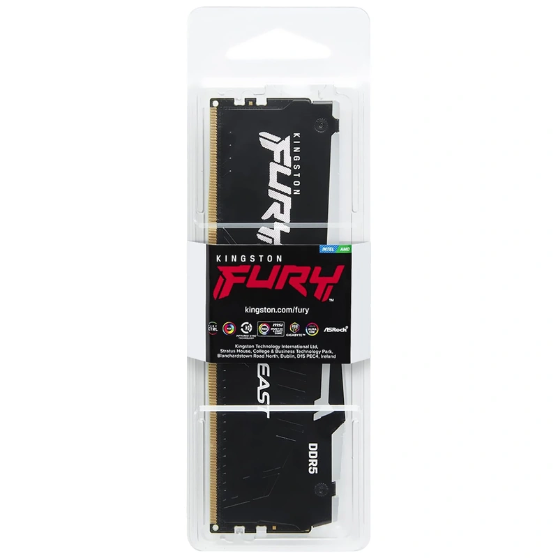 Memória RAM Kingston Fury Beast DDR5 16GB 6800MHZ RGB - Preto (KF568C34BBA-16) - Imagem 3