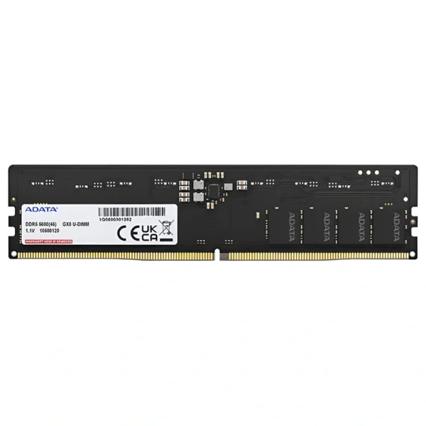 Memória RAM ADATA DDR5 8GB 5600MHz - AD5U56008G-S UDIMM CL46