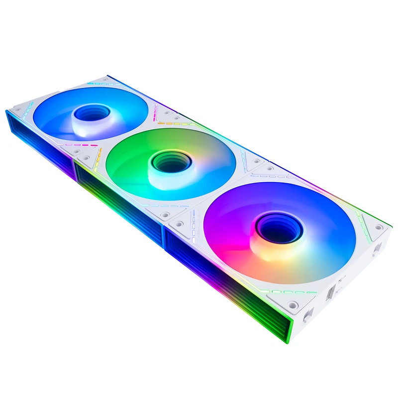 Cooler para Gabinete Thermalright TL-M12QRW-S X3 Reverse AirFlow ARGB - Branco (Kit com 3) - Imagem 2