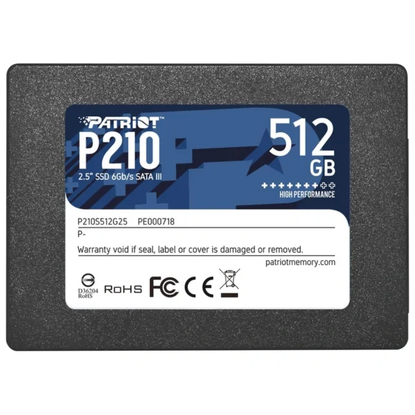 SSD Patriot 512GB P210 2.5 SATA 6Gb/s P210S512G25