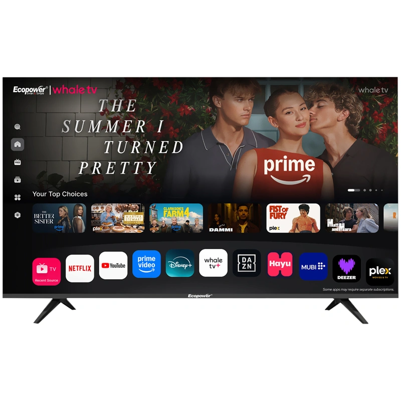 TV Smart Ecopower EP-TV075 75 Wi-Fi Conversor Digital Integrado ISDB-T | Preto