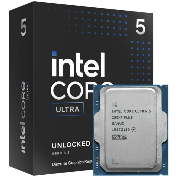 Processador Intel Core Ultra 5 250KF Plus Socket LGA 1851 4.2GHz 30MB Até 5.3GHz