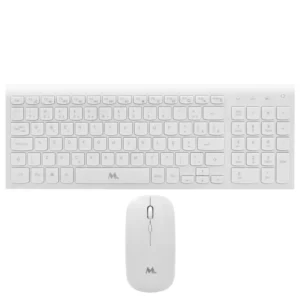 Teclado + Mouse Mtek KM-5515W Wireless Português - Branco