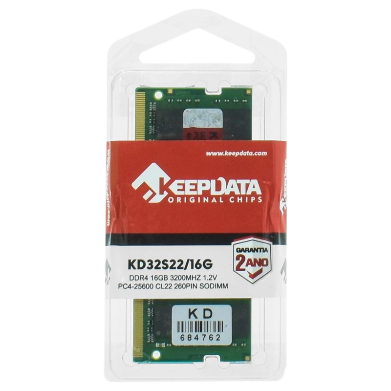 Memória RAM para Notebook Keepdata DDR4 16GB 3200MHz - KD32S2216G SODIMM | KD32S22/16G - Imagem 3