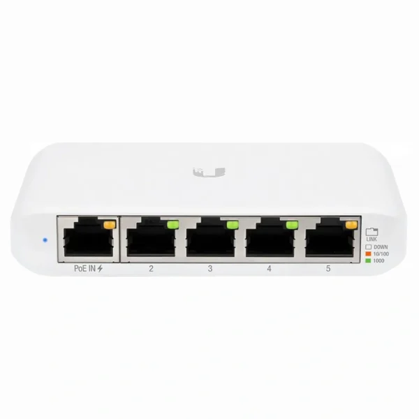 Hub Switch Unifi USW-FLEX-MINI BR Gigabit 5 Portas RJ-45 Poe 2.5W
