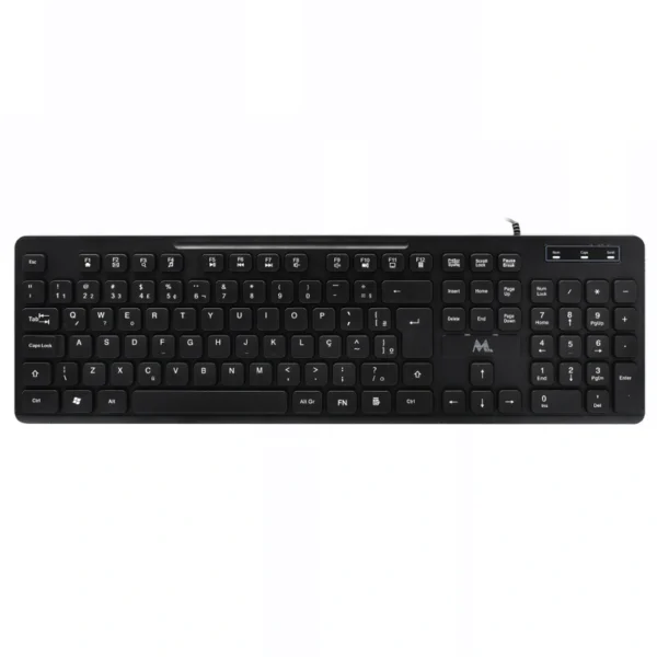 Teclado Mtek KB-8269 USB Português - Preto Com fio Windows, macOS, Android e Linux