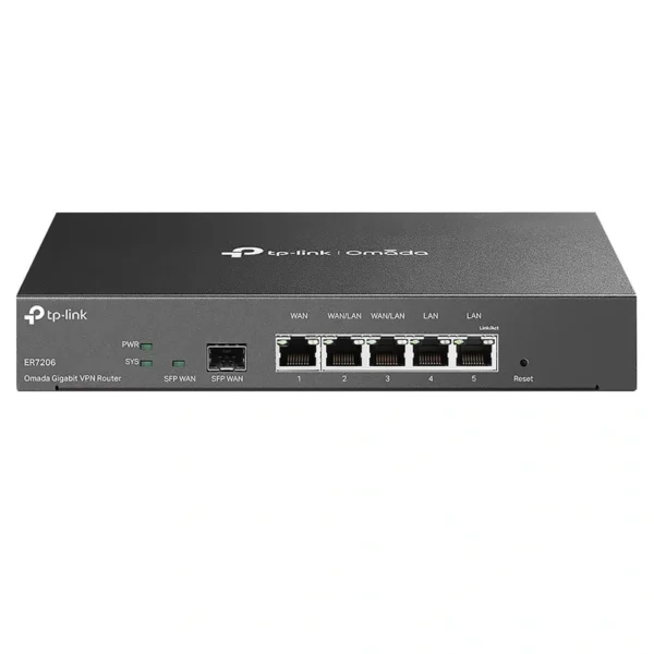 Roteador Tp-Link Omada ER7206 VPN Gigabit Multi-WAN - Preto TL-ER7206