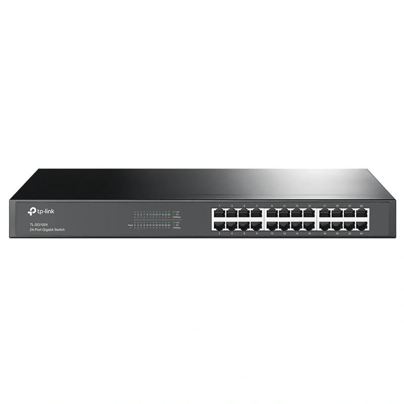 Hub Switch TP-Link TL-SG1024 24 Portas Rackmount - 101001000Mbps | Preto