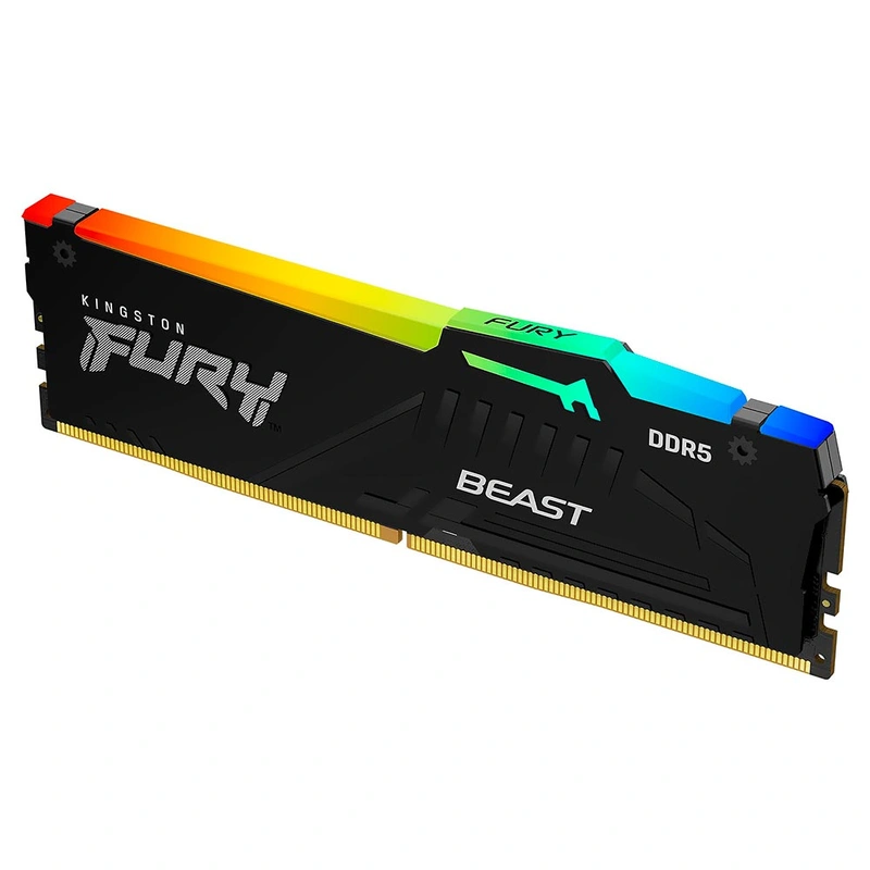 Memória RAM Kingston Fury Beast DDR5 32GB 6000MHz RGB - Preto (KF560C36BBE2A-32) - Imagem 2