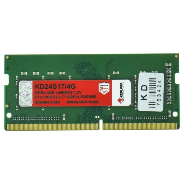 Memória RAM para Notebook Keepdata DDR4 4GB 2400MHz - KD24S174G SODIMM | KD24S17/4G