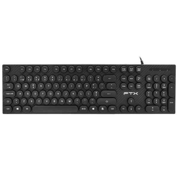 Teclado FTX K22 USB Português - Preto