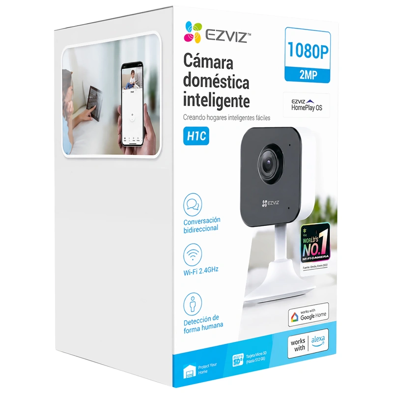 Câmera de Segurança IP Ezviz CS-H1C Smart Home 1080P Wi-Fi microSD - Branco - Imagem 4
