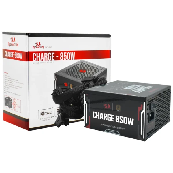 Fonte Redragon Charge FRC-850 850W ATX Não Modular 80 Plus Bronze (ATX V3.1)