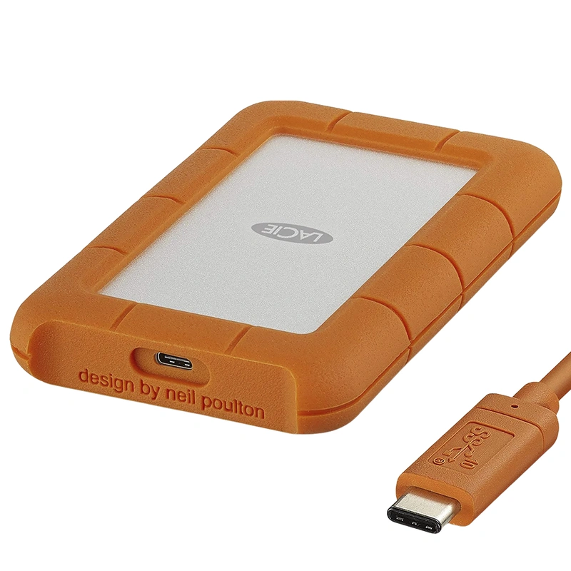 HD Externo Lacie 1TB Rugged 2.5 USB-C STFR1000800 | Prata - Imagem 3