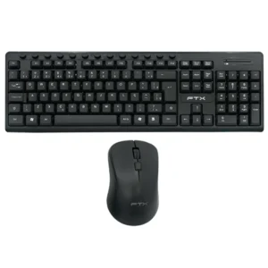 Teclado + Mouse FTX KM250 Wireless Português - Preto