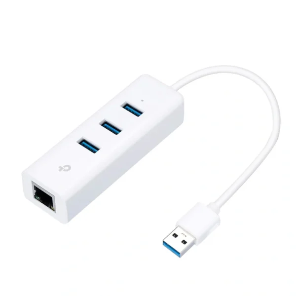 Hub USB 3.0 TP-Link UE330 3 Portas Ethernet Gigabit RJ-45 | Branco