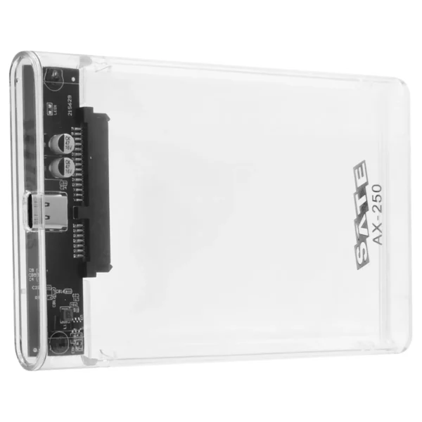 Gaveta Satellite AX-250 SATA 2.5 USB-C | Transparente