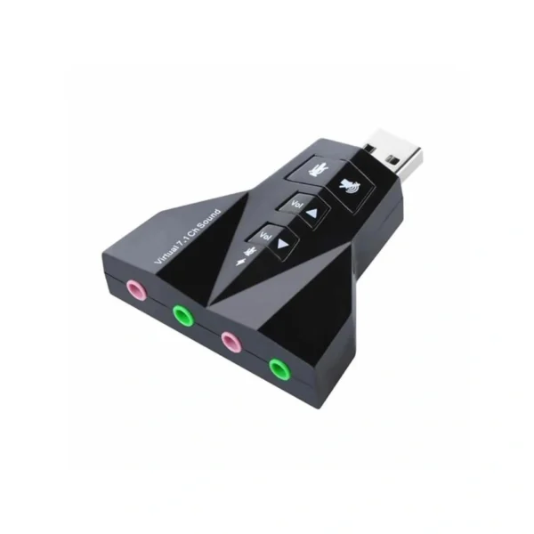 Placa de Som USB 7.1CH Virtual