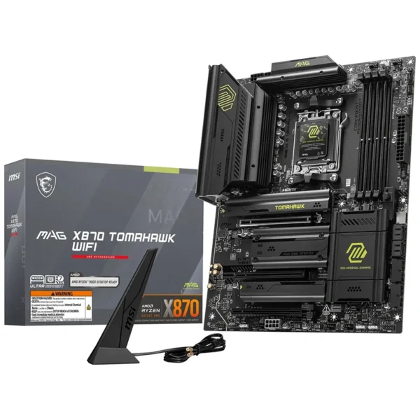 Placa Mãe MSI Mag X870 Tomahawk Wi-Fi Socket AM5 DDR5 AMD X870 ATX Wi-Fi 7