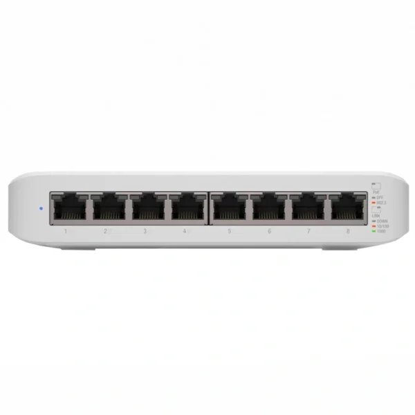 Hub Switch Unifi Ubnt USW-LITE-8-POE-BR 8 Portas Gigabit 52W - Branco