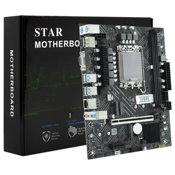 Placa Mãe Star B760 Socket LGA 1700 DDR5 Intel B760 2 Slots DDR5 Dual Channel