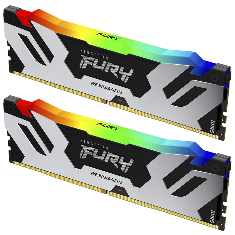 Memória RAM Kingston Fury Renegade DDR5 96GB (2x48GB) 6000MHz RGB Preto (KF560C32RSAK2-96) - Imagem 2