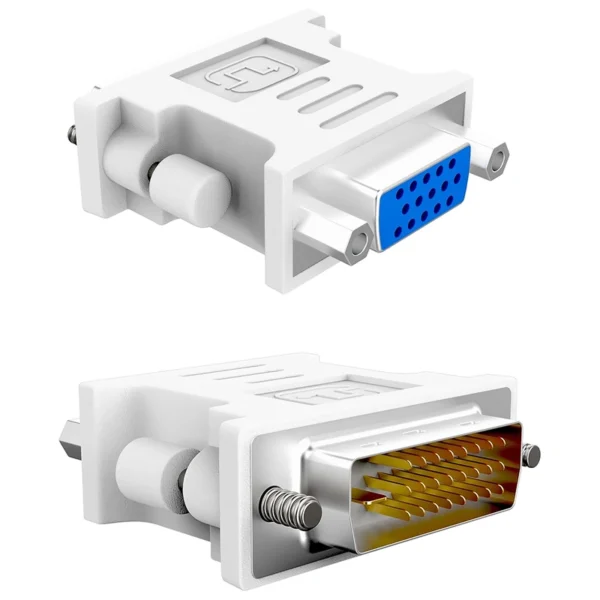Adaptador Conversor Dual link DVI-D VGA (24 + 1) Branco