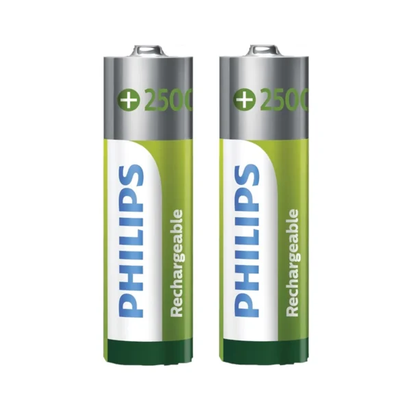 Pilhas Recarregável Philips AA com 2 Pilhas 2500MAH - R6B2RTU2597