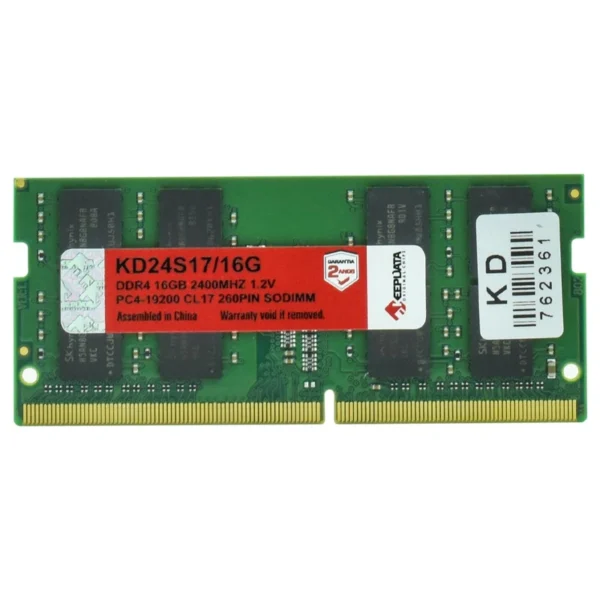 Memória RAM para Notebook Keepdata DDR4 16GB 2400MHz - KD24S1716G SODIMM | KD24S17/16G