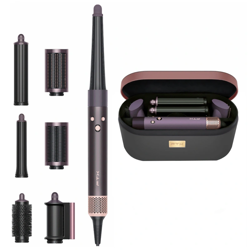 Secador Modelador de Cabelo FTX HS2-601 Multi Styler 220V - Cinza Roxo | 1600W