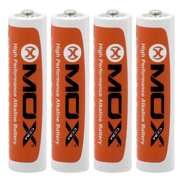 Pilha Mox Alkaline LR03 1.5V AAA - Kit com 4