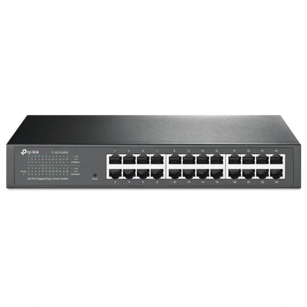 Hub Switch TP-Link TL-SG1024DE Smart Switch 24 Portas - 101001000Mbps | Preto