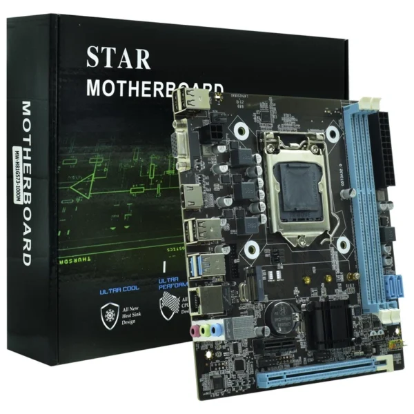 Placa Mãe STAR MW-H81G573 Socket LGA 1150 VGA DDR3 Intel H81 Micro ATX | MW-H81G573-1000M