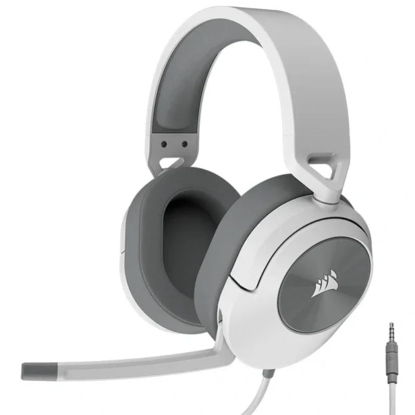 Headset Gamer Corsair HS55 Surround V2 Com Fio - Branco Cinza (CA-9011390-WW)