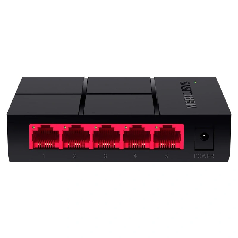 Hub Switch Mercusys MS105G 5 Portas - 101001000Mbps | Preto