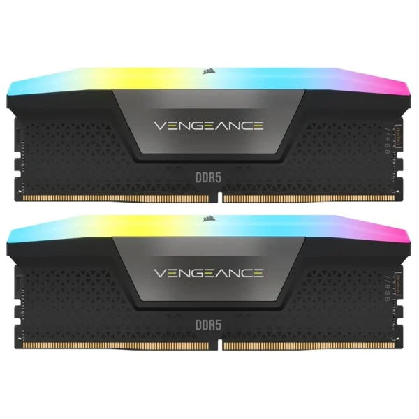Memória RAM Corsair Vengeance RGB DDR5 96GB (2x48GB) 5600MHz - Preto (CMH96GX5M2B5600C40)