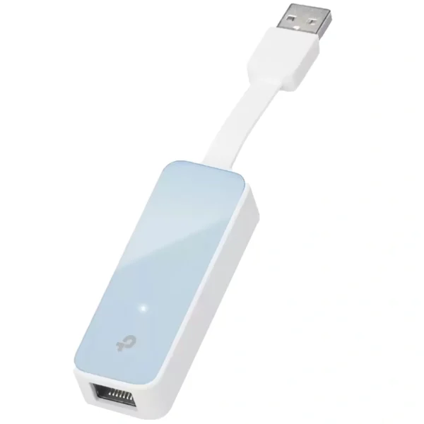 Adaptador de rede Ethernet para USB 2.0 TP-Link UE200 - Branco | 1 porta Ethernet RJ-45